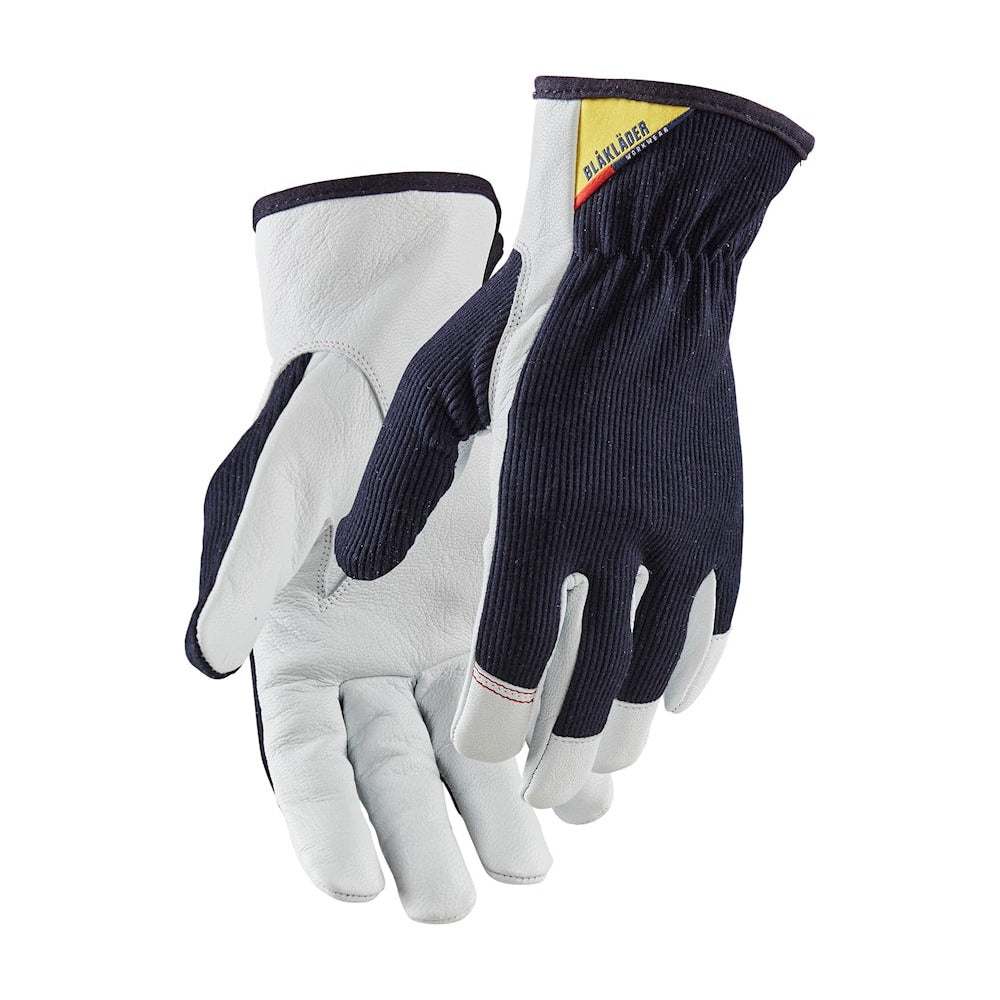 Blaklader Work Gloves Leather 2801 #colour_dark-navy-white