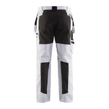 Blaklader Painter Trousers with Stretch 1910 #colour_white-black