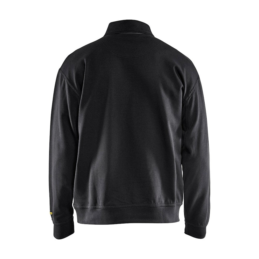 Blaklader Sweatshirt with Collar 3370 #colour_black