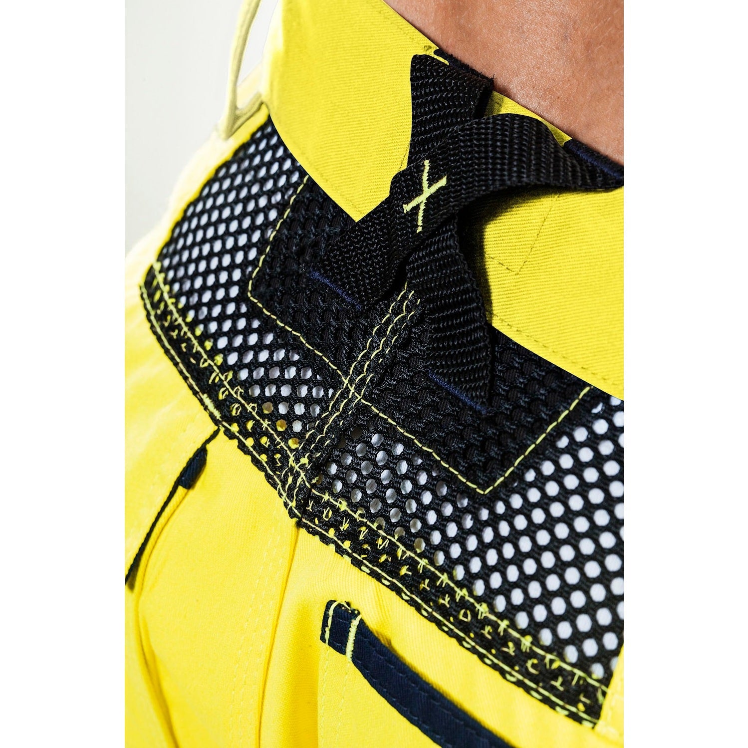 Blaklader Ventilated Hi-Vis Trousers 1565 #colour_hi-vis-yellow-black