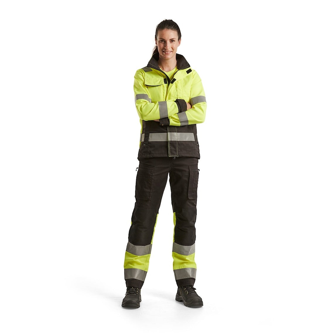 Blaklader Women's Hi-Vis Jacket 4903 #colour_hi-vis-yellow-black