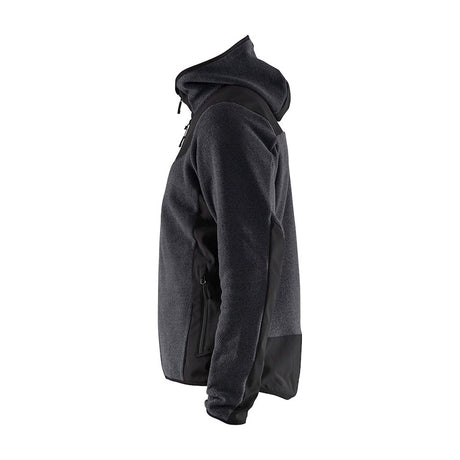 Blaklader Knitted Jacket with Softshell 5940 #colour_dark-grey-black