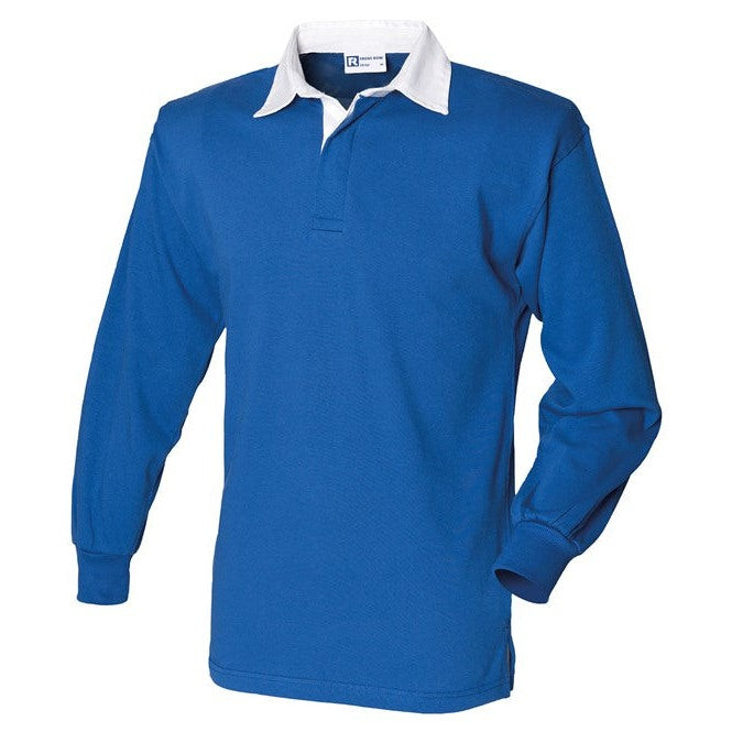 Front Row Long Sleeve Plain Rugby Shirt