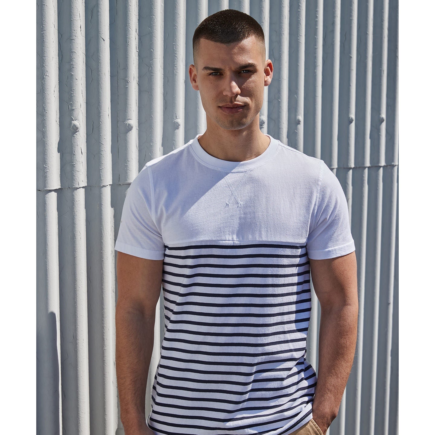 Front Row Short-Sleeved Breton T
