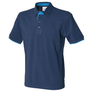 Front Row Contrast Piqué Polo Shirt