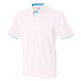 Front Row Contrast Piqué Polo Shirt