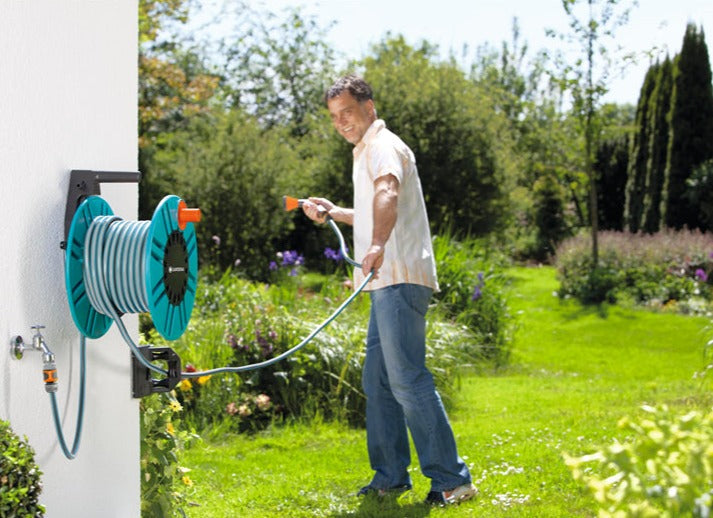 Gardena Classic Wall-fixed Hose Reel 60 with Hose Guide
