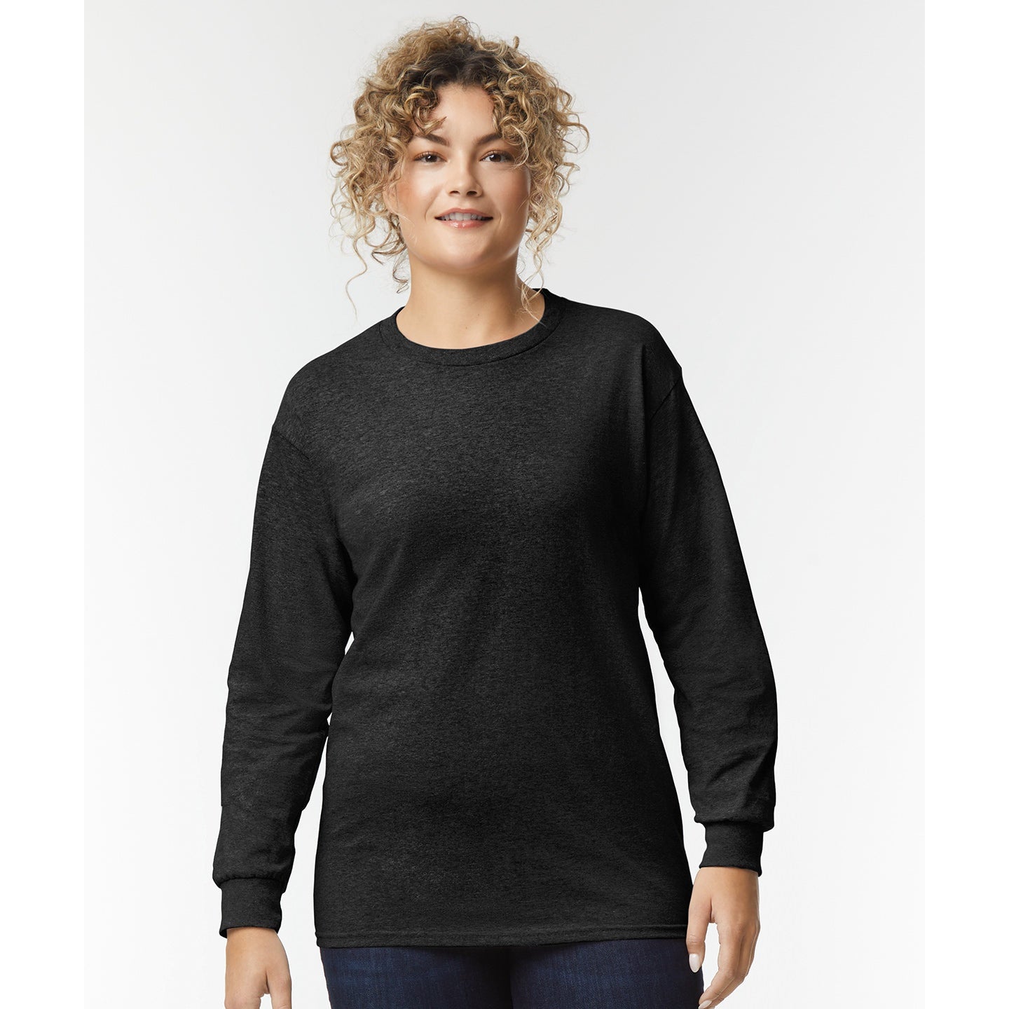 Gildan Ultra Cotton Adult Long Sleeve T-Shirt - Black