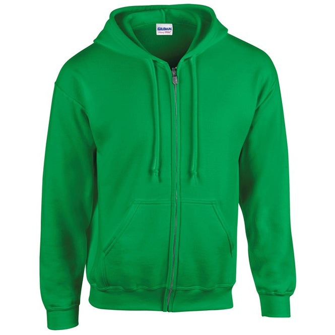 Gildan Heavy Blend Full Zip Hooded Sweatshirt - Irish Green