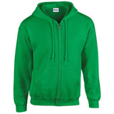 Gildan Heavy Blend Full Zip Hooded Sweatshirt - Irish Green