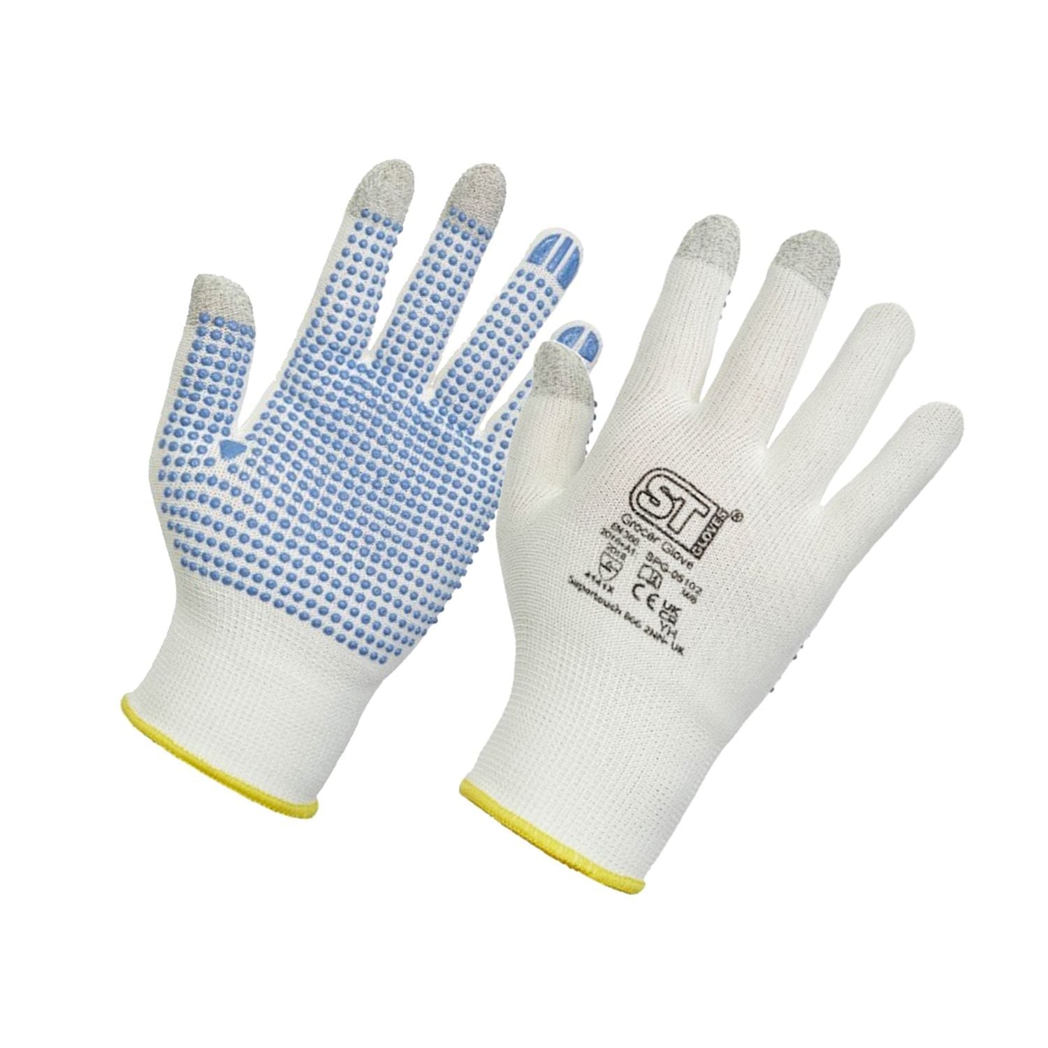 Supertouch Dotted Palm Touchscreen Grocer Gloves