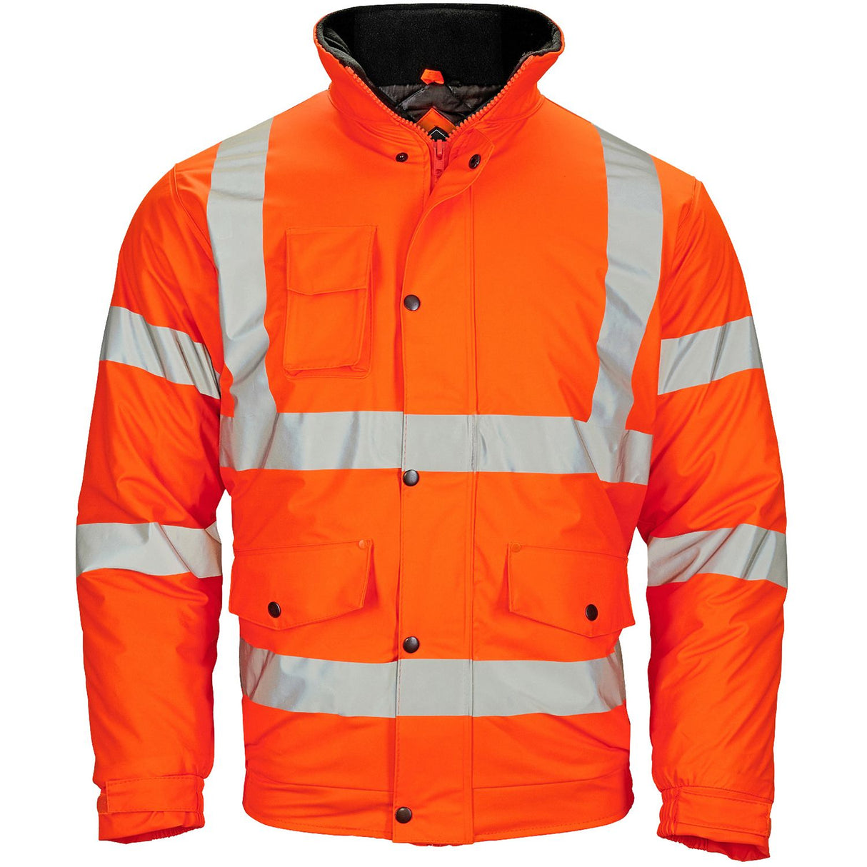 Stormflex® Hi Vis Orange PU Bomber Jacket