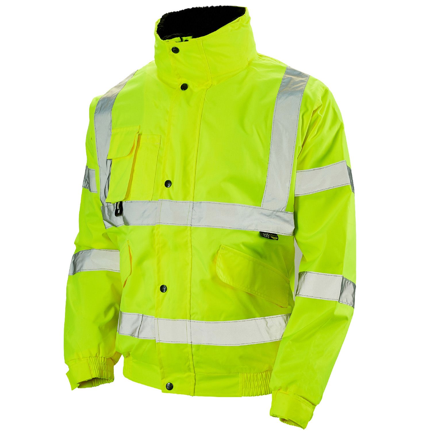 Supertouch Hi Vis Yellow Breathable 2 in 1 Bomber Jacket