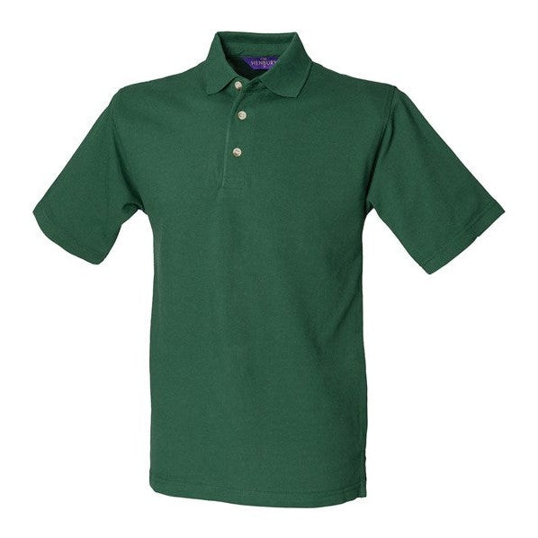 Henbury Classic Cotton Piqué Polo With Stand-Up Collar