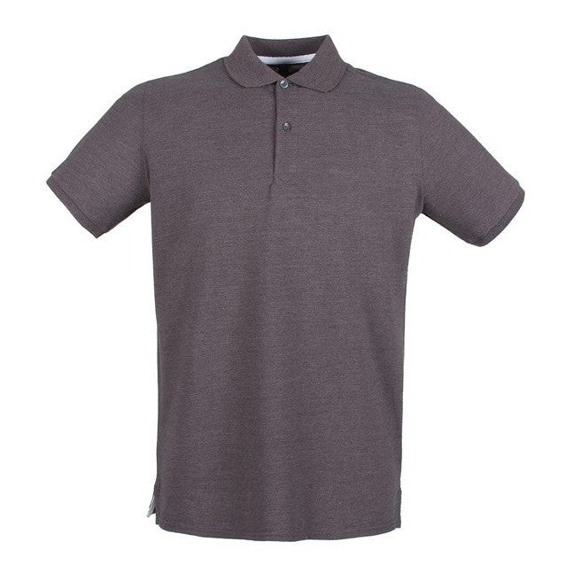 Henbury Micro-Fine Piqué Polo Shirt - Charcoal