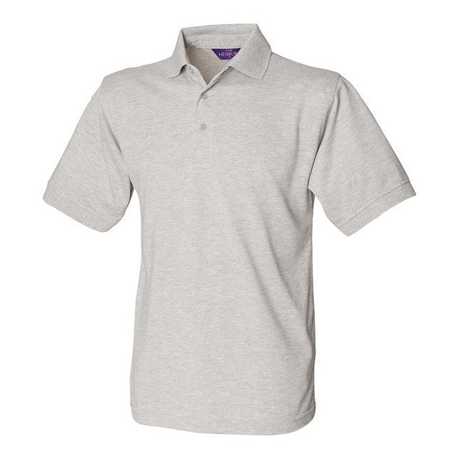 Henbury 65/35 Classic Piqué Polo Shirt - Heather Grey*