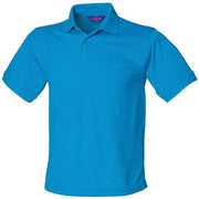Henbury 65/35 Classic Piqué Polo Shirt - Sapphire Blue