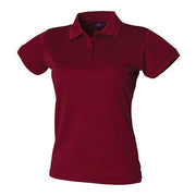 Henbury Women's Coolplus® Polo Shirt - Burgundy