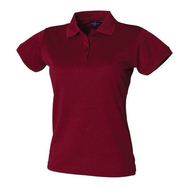 Henbury Women's Coolplus® Polo Shirt - Burgundy