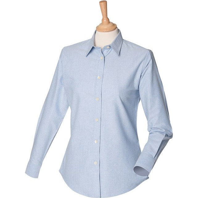 Henbury Women's Classic Long Sleeve Oxford Shirt