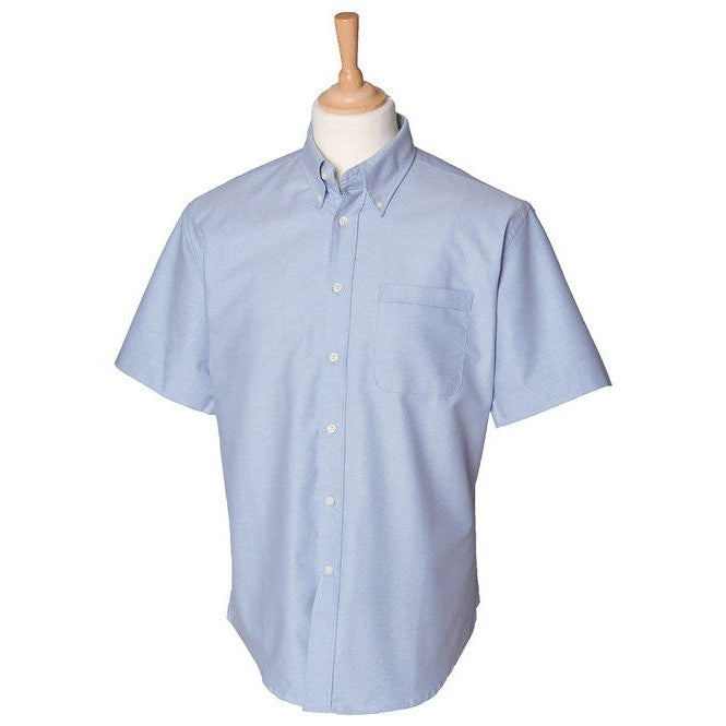 Henbury Short Sleeve Classic Oxford Shirt