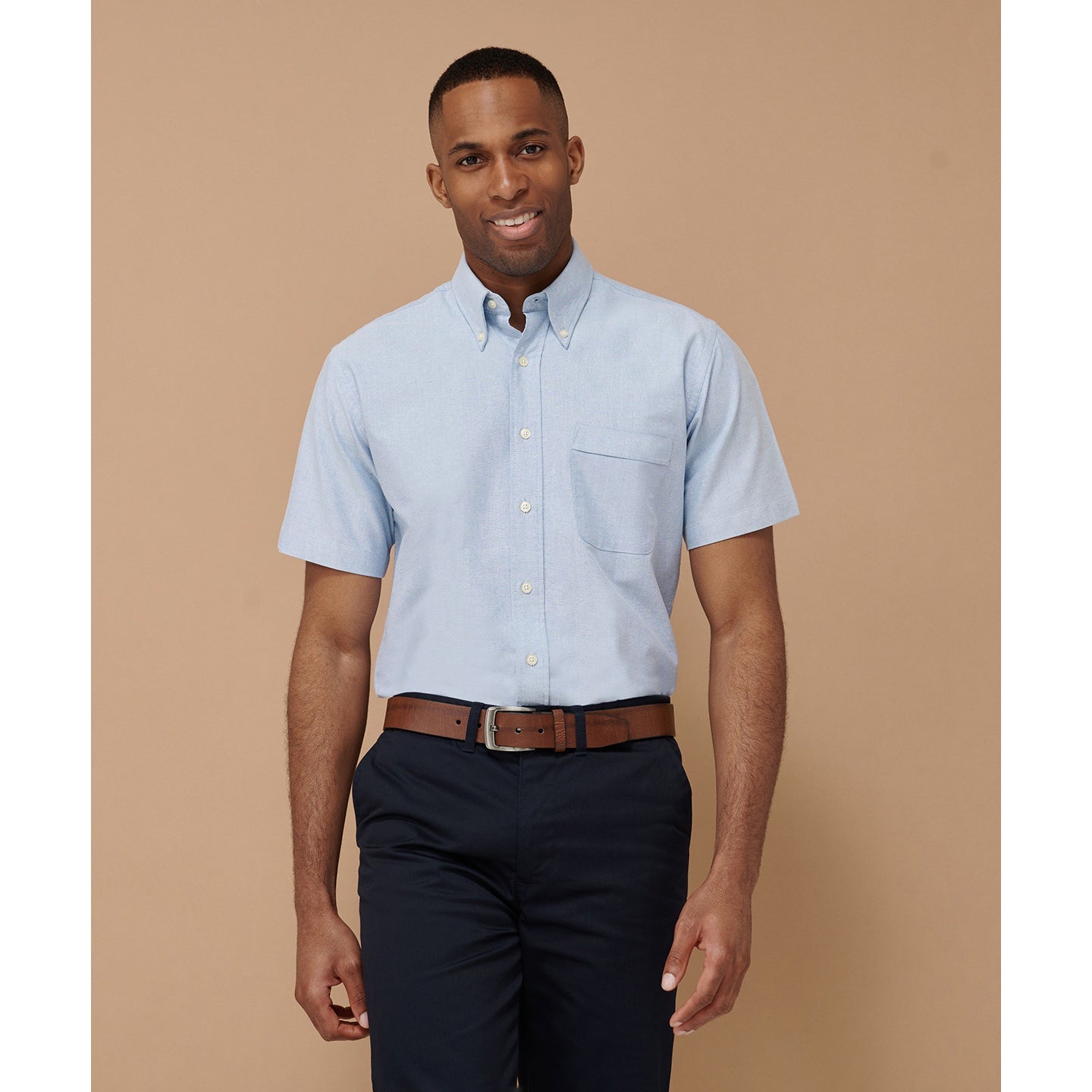 Henbury Short Sleeve Classic Oxford Shirt