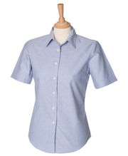 Henbury Women's Short Sleeve Classic Oxford Shirt