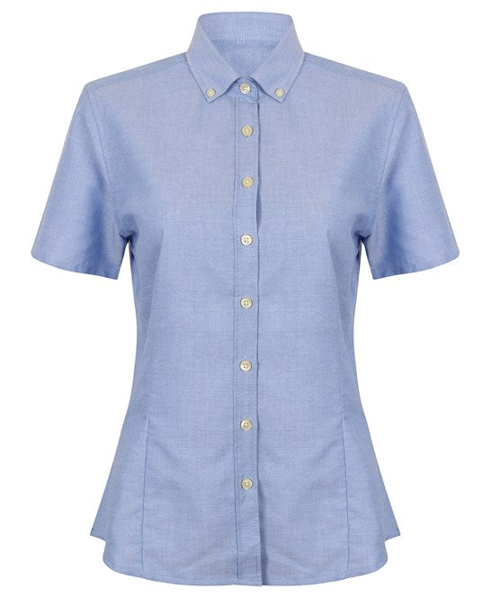 Henbury Women's Modern Short Sleeve Oxford Shirt