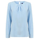 Henbury Women's Pleat Front Long Sleeve Blouse
