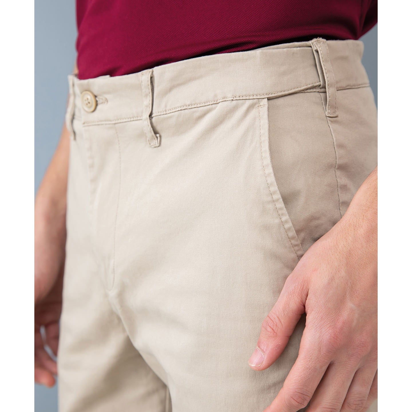 Henbury Stretch Chinos With Flex Waistband