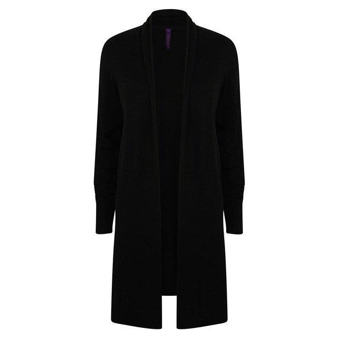 Henbury Women's Longline Open Cardigan