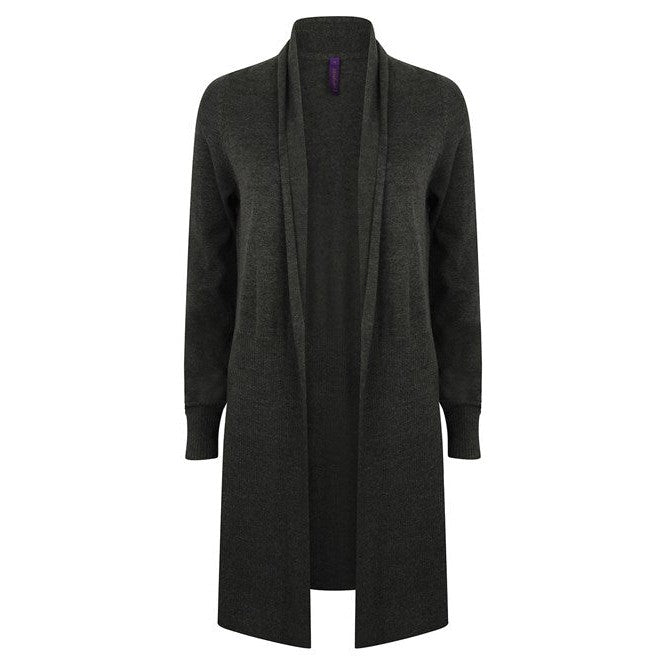 Henbury Women's Longline Open Cardigan