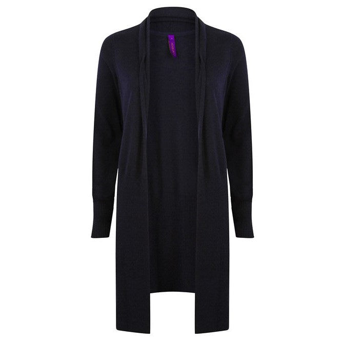 Henbury Women's Longline Open Cardigan