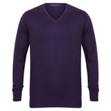 Henbury 12 Gauge V-Neck Jumper