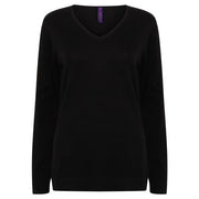 Henbury Women's 12 Gauge V-Neck Jumper