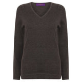 Henbury Women's 12 Gauge V-Neck Jumper
