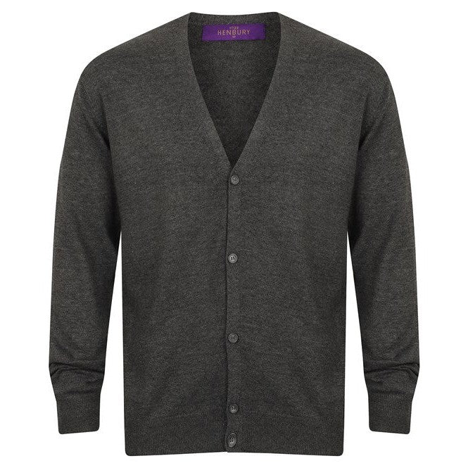 Henbury V-Button Cardigan
