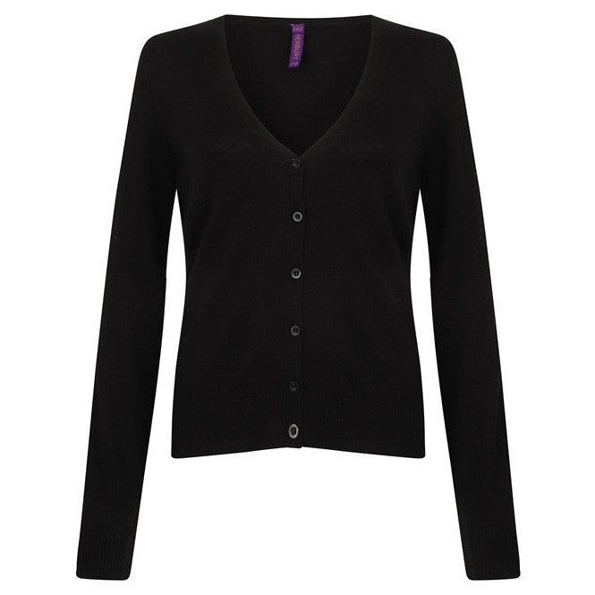 Henbury Women's V-Neck Cardigan