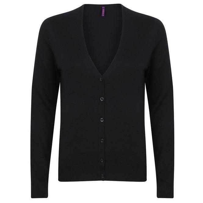 Henbury Women's V-Neck Cardigan