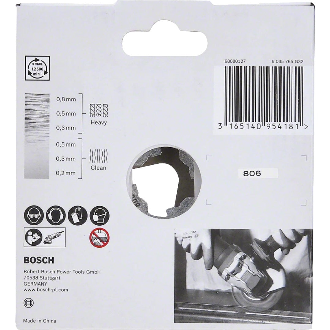 Bosch Professional X-LOCK Crimped Wire Wheel - Steel, 115mm, 0.3mm Thickness