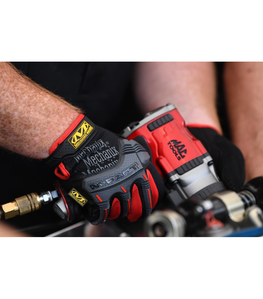 Mechanix Wear M-Pact Impact Resistant Work Gloves - Black, Red