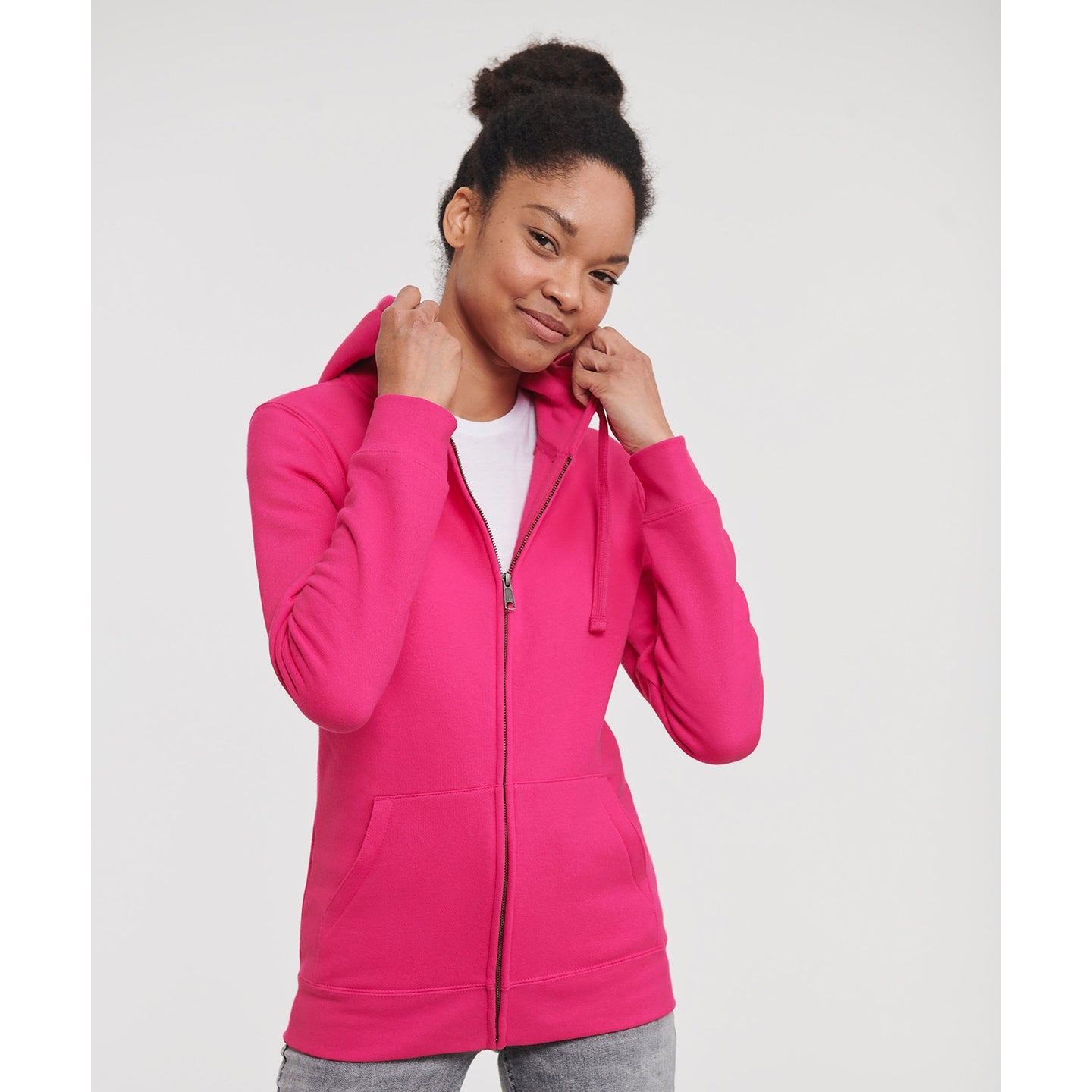 Russell Europe Women's Authentic Zipped Hooded Sweatshirt