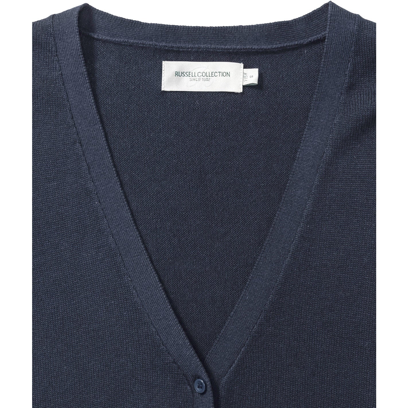 Russell Collection Women's V-Neck Knitted Cardigan