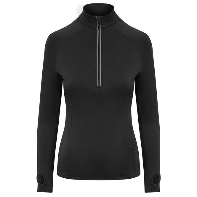 Awdis Just Cool Women's Cool Flex Long Half-Zip Top