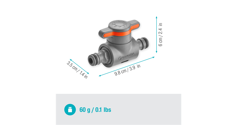 Gardena Coupling w/Reg. Valve