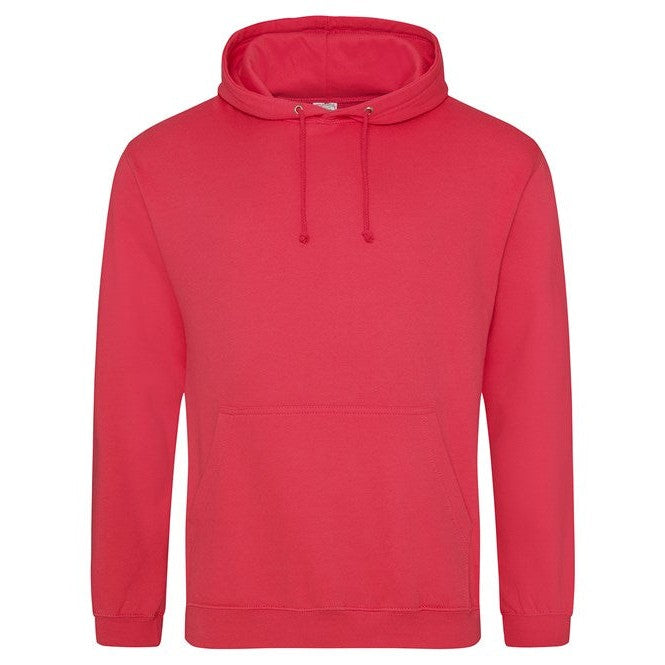 Awdis Just Hoods College Hoodie - Lipstick Pink