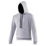 Awdis Just Hoods Varsity Hoodie - Heather Grey/French Navy*?