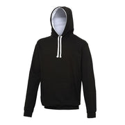 Awdis Just Hoods Varsity Hoodie - Jet Black/Arctic White