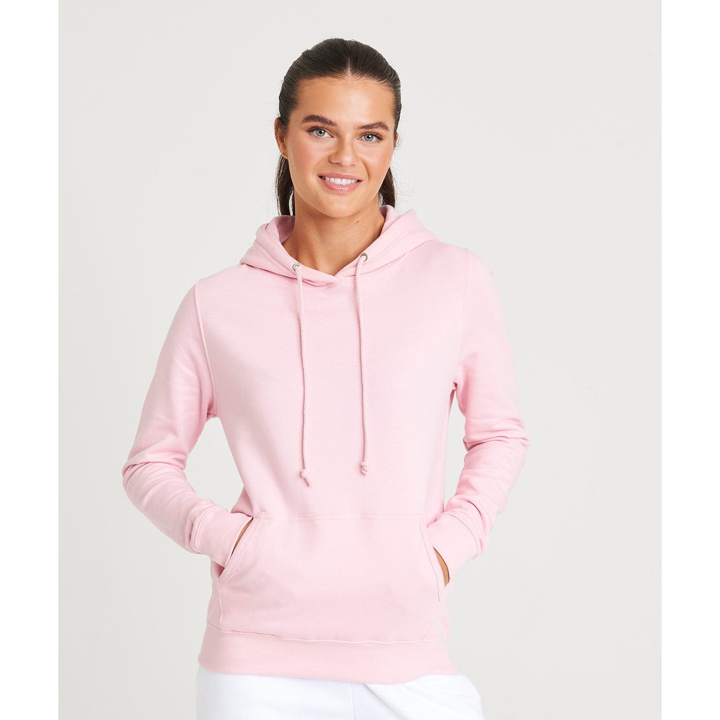 Awdis Just Hoods Women's College Hoodie - Storm Grey
