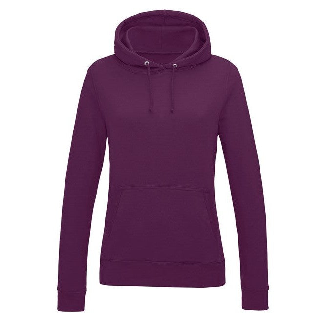 Awdis Just Hoods Women's College Hoodie - Plum